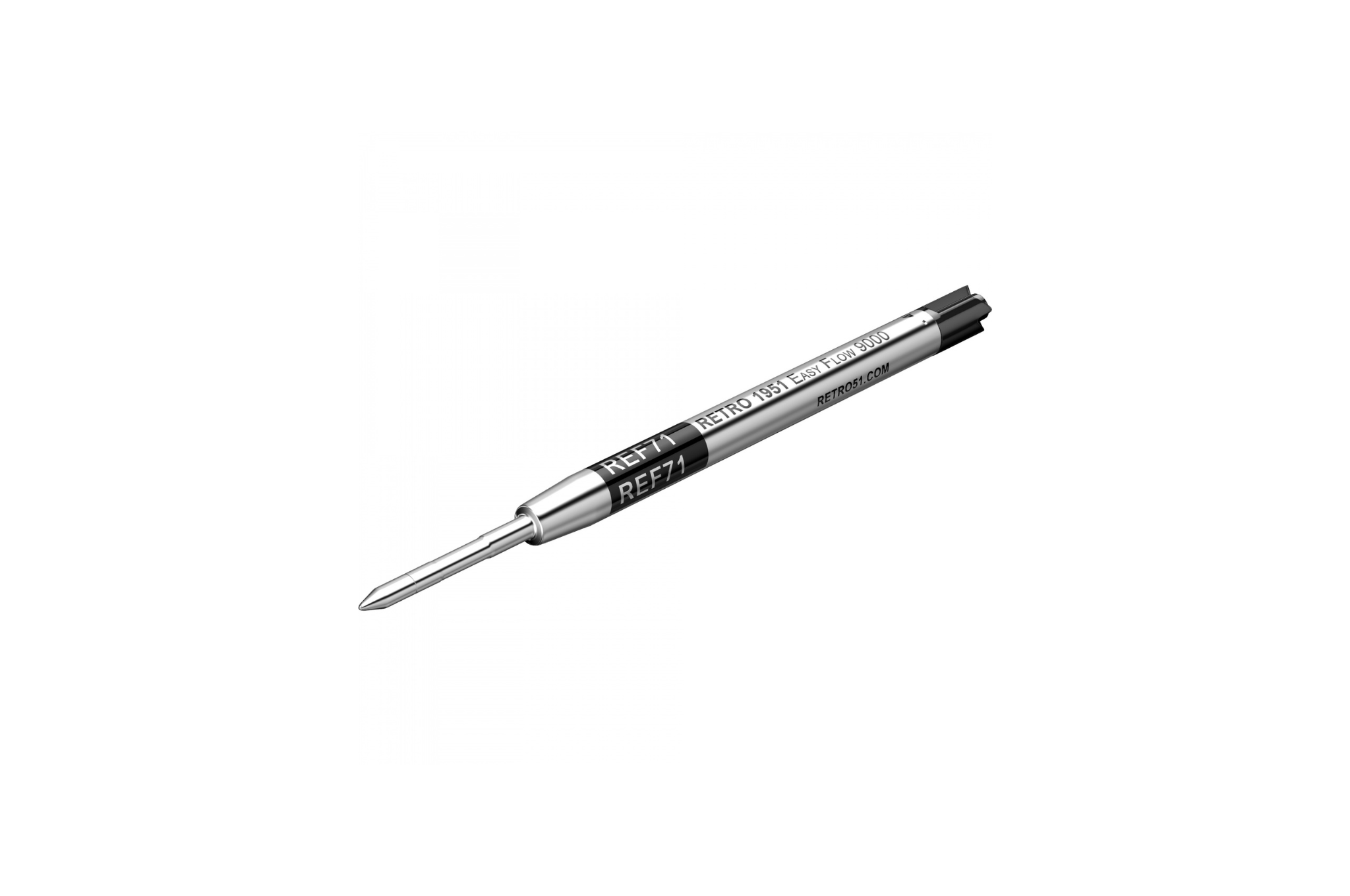Retro 51 Easy Flow 9000 Black Ballpoint Pen Refill Medium single