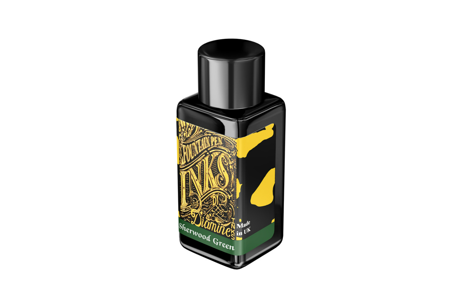 Diamine Sherwood Green Fountain Pen Ink - 30ml Bottle, High-Quality UK-Made Ink For All Fountain Pens
