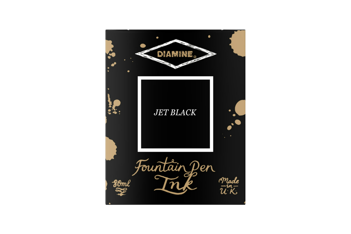 Diamine Jet Black - Bottled Ink 80 ml