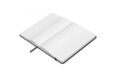 Blackwing - A6 Slate 5mm Grid Notebook Black
