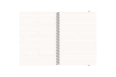 Blackwing - A4 Spiral 6mm Lined Notebook Black