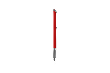 Caran d'Ache - Leman Slim | Scarlet Red - Silver Trim |