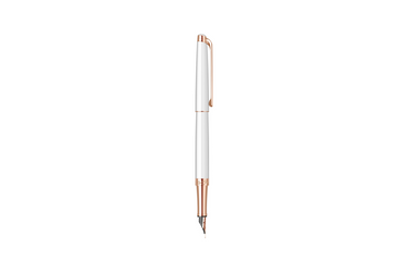 Caran d'Ache - Leman Slim | White - Rose Gold Trim |