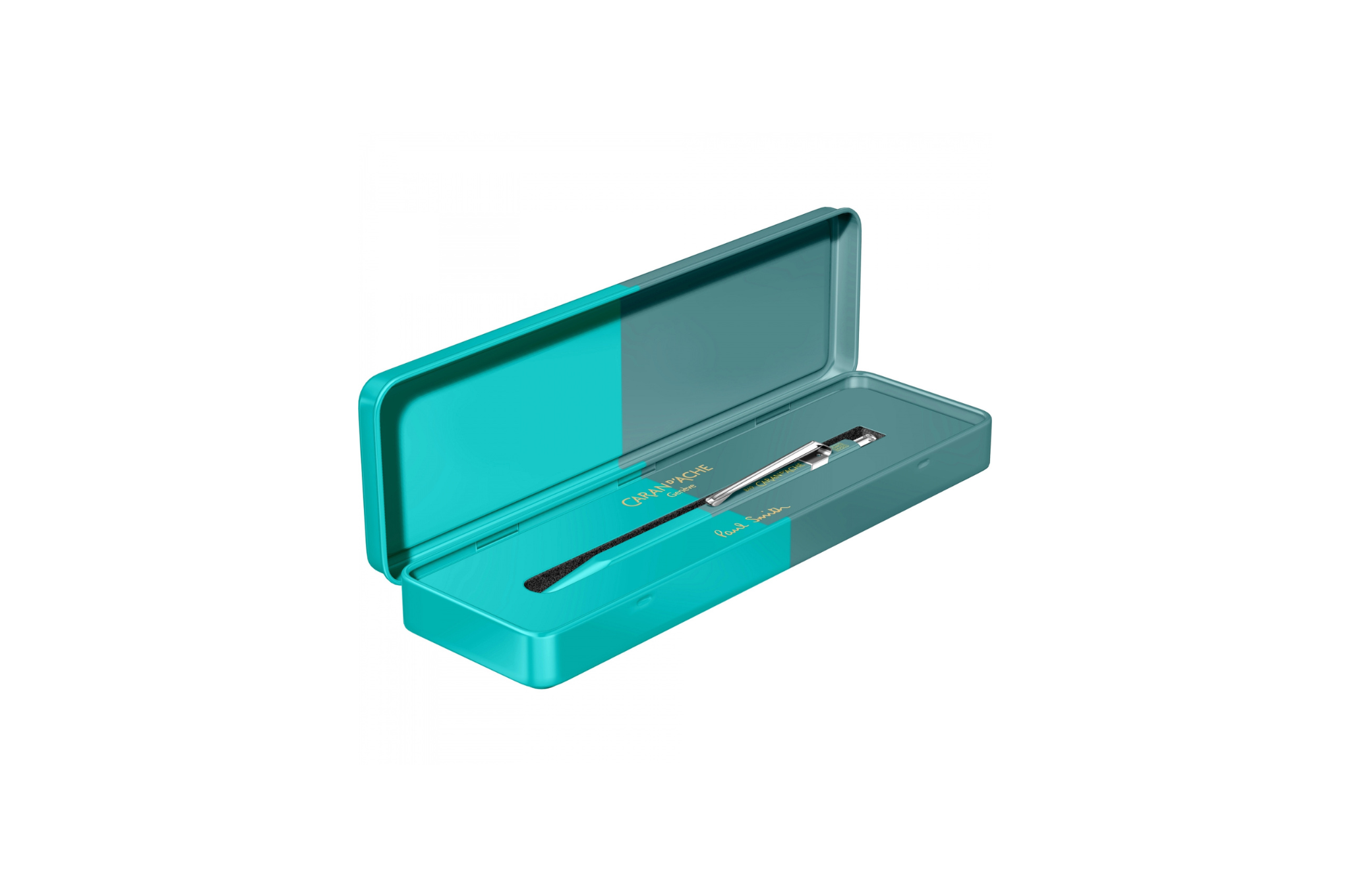 Caran d'Ache - 849 LE Paul Smith No. 4 Cyan Blue and Steel Blue Ballpoint Pen | CT