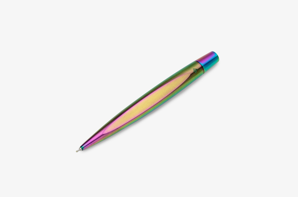 Gravitas - Twist Grade 5 Titanium Rainbow Skittle PvD Machined | Roller & Ballpoint |
