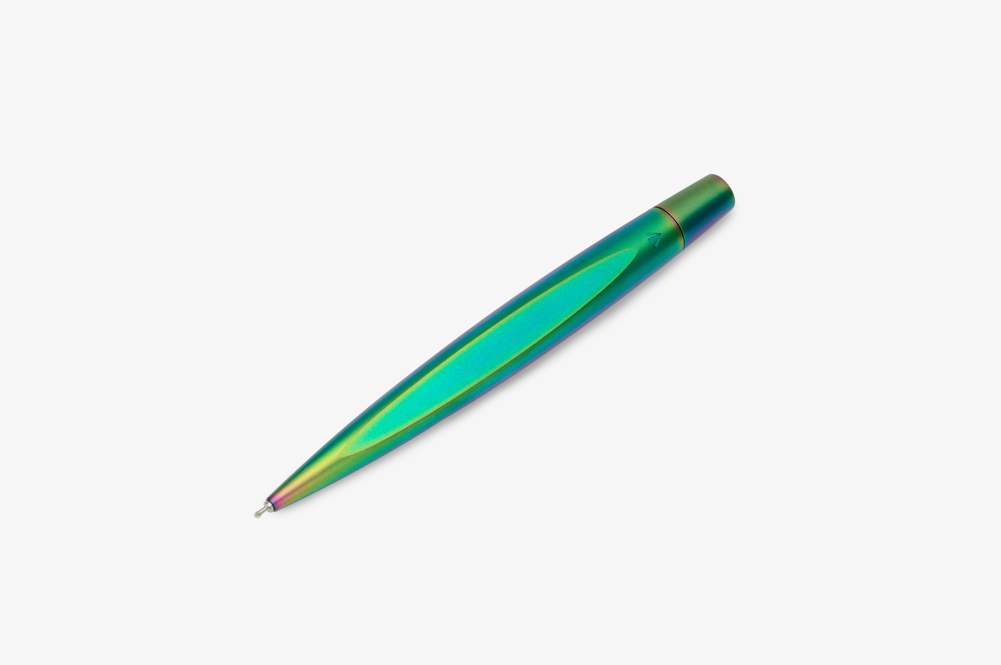 Gravitas - Twist Grade 5 Titanium Rainbow Skittle PvD Matte | Roller & Ballpoint |