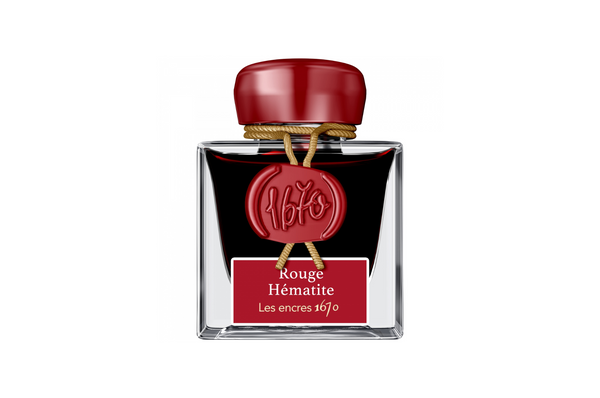 Herbin - Les encres 1670 - Rouge Hematite 50ml Fountain Pen Ink