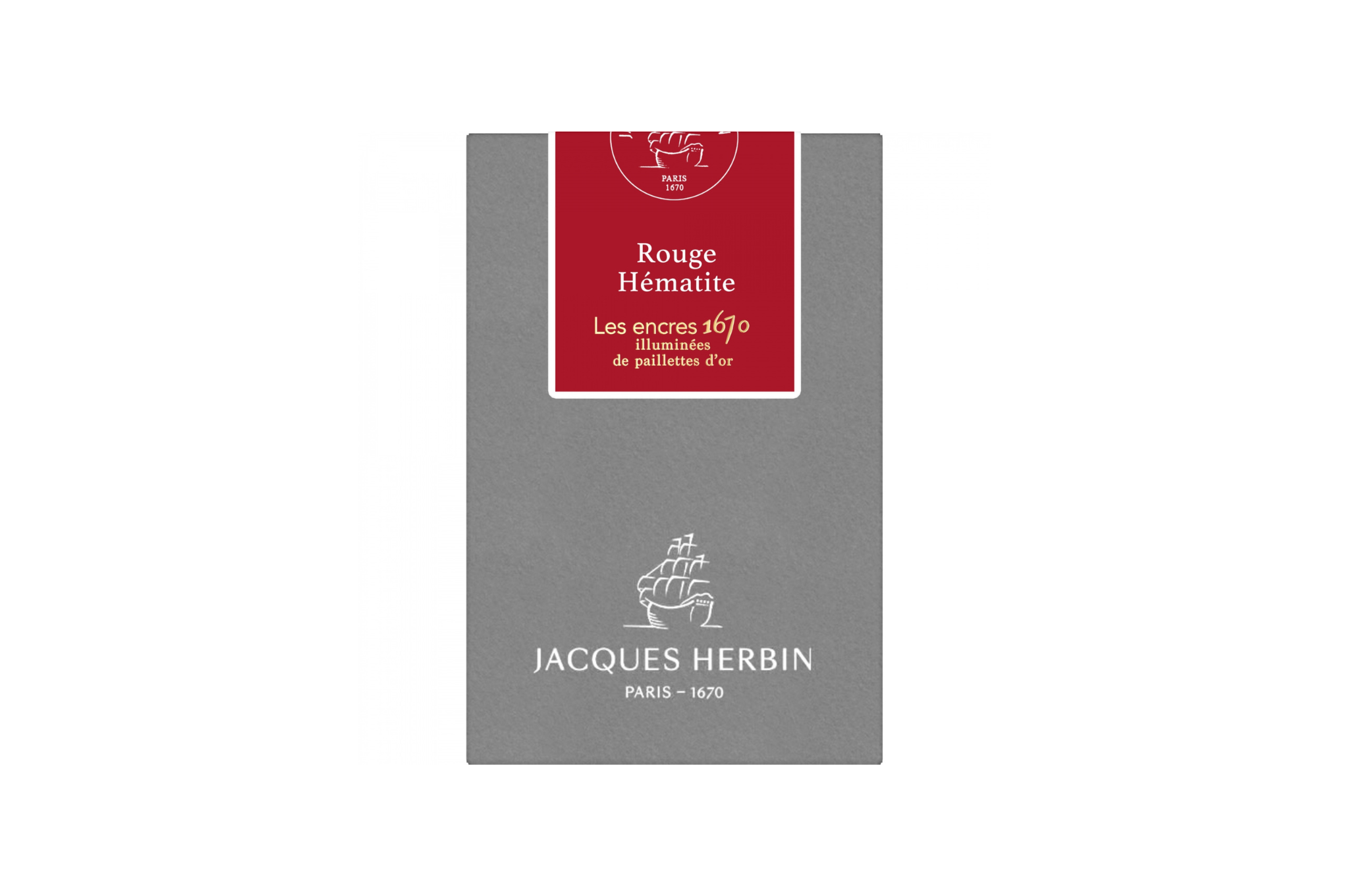 Herbin - Les encres 1670 - Rouge Hematite 50ml Fountain Pen Ink