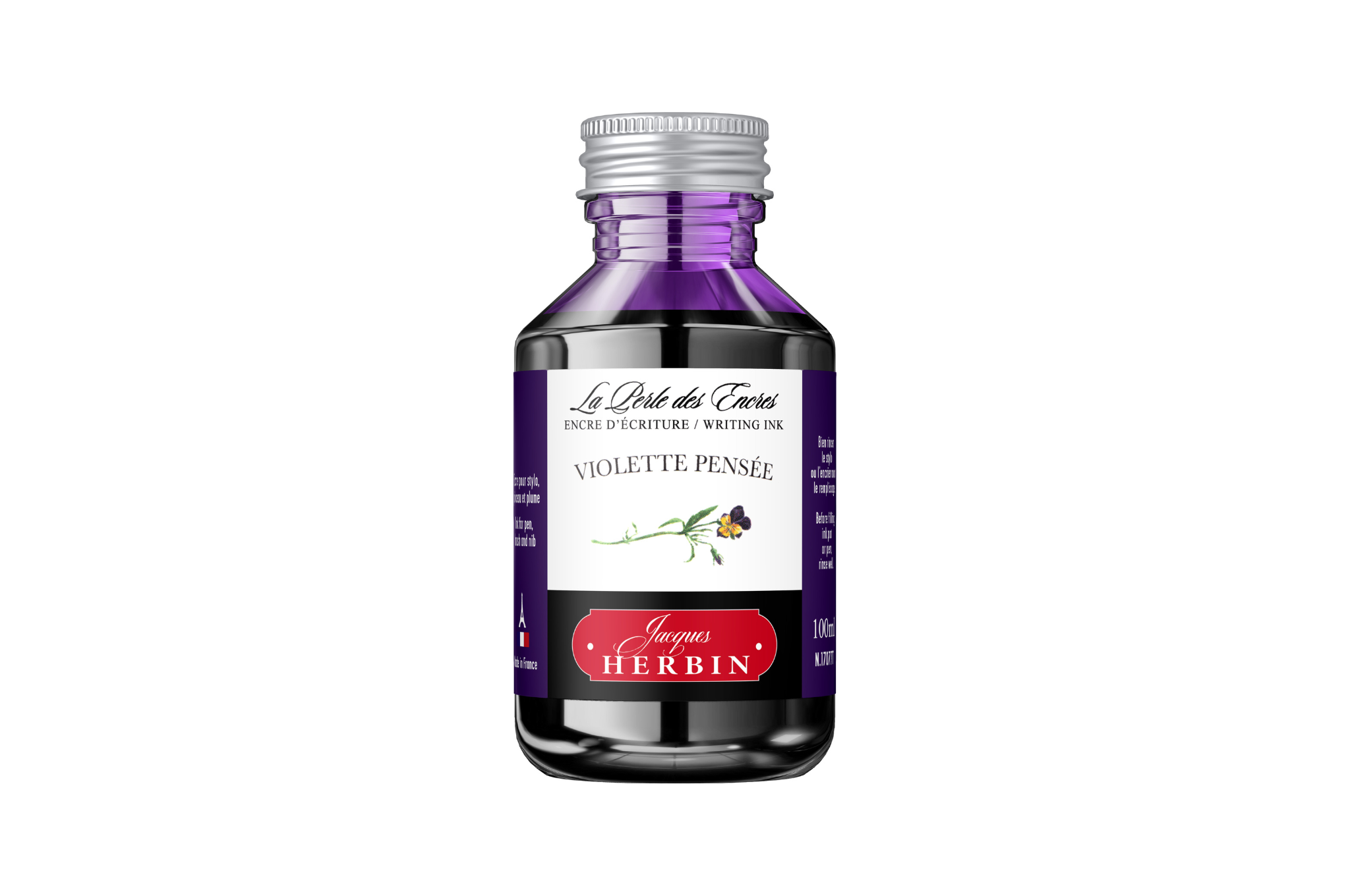 Herbin - Violette Pensee 100ml Fountain Pen Ink