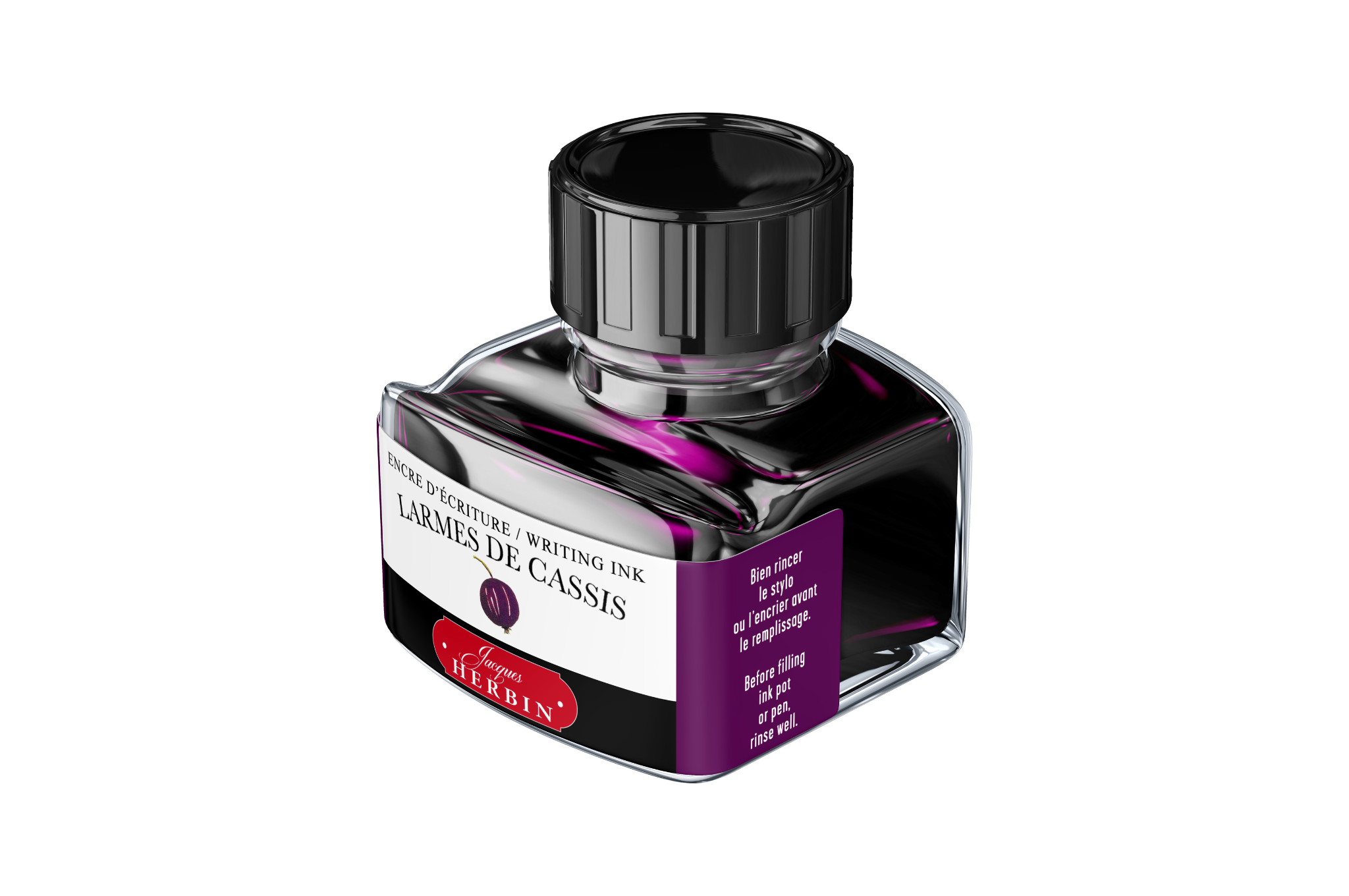 Herbin - Larmes de cassis 30ml Fountain Pen Ink