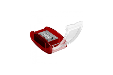 KUM -  Automatic Long Point AS2 | Double Step Sharpener with Container - Red