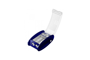 KUM -  Automatic Long Point AS2M | Triple Sharpener with Container - Blue