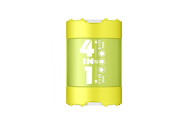 KUM -  Quadruple Sharpener with Container | K4 Plastic Green 4-in-1