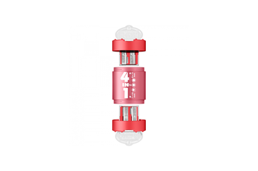 KUM -  Quadruple Sharpener with Container | K4 Plastic Red 4-in-1