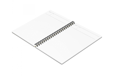 Maruman - Mnemosyne 105 Black A5 Notebook | Dot Grid 160 pages
