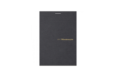 Maruman - Mnemosyne 179 A7 Black Notepad |  Grid 130 pages