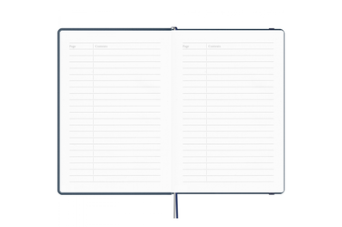 Maruman - Mnemosyne 888 Journal Dark Blue A5 Notebook | Dot Grid 240 pages