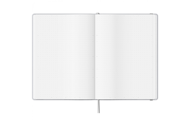 Maruman - Mnemosyne 888 Journal Gray A5 Notebook |  Dot Grid 240 pages