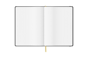 Maruman - Mnemosyne 888 Journal Black A5 Notebook | Dot Grid 240 pages