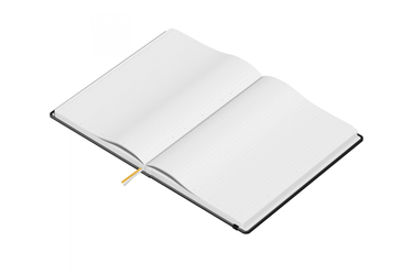 Maruman - Mnemosyne 888 Journal Black A5 Notebook | Dot Grid 240 pages