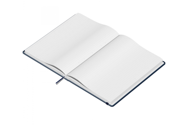 Maruman - Mnemosyne 888 Journal Dark Blue A5 Notebook | Dot Grid 240 pages