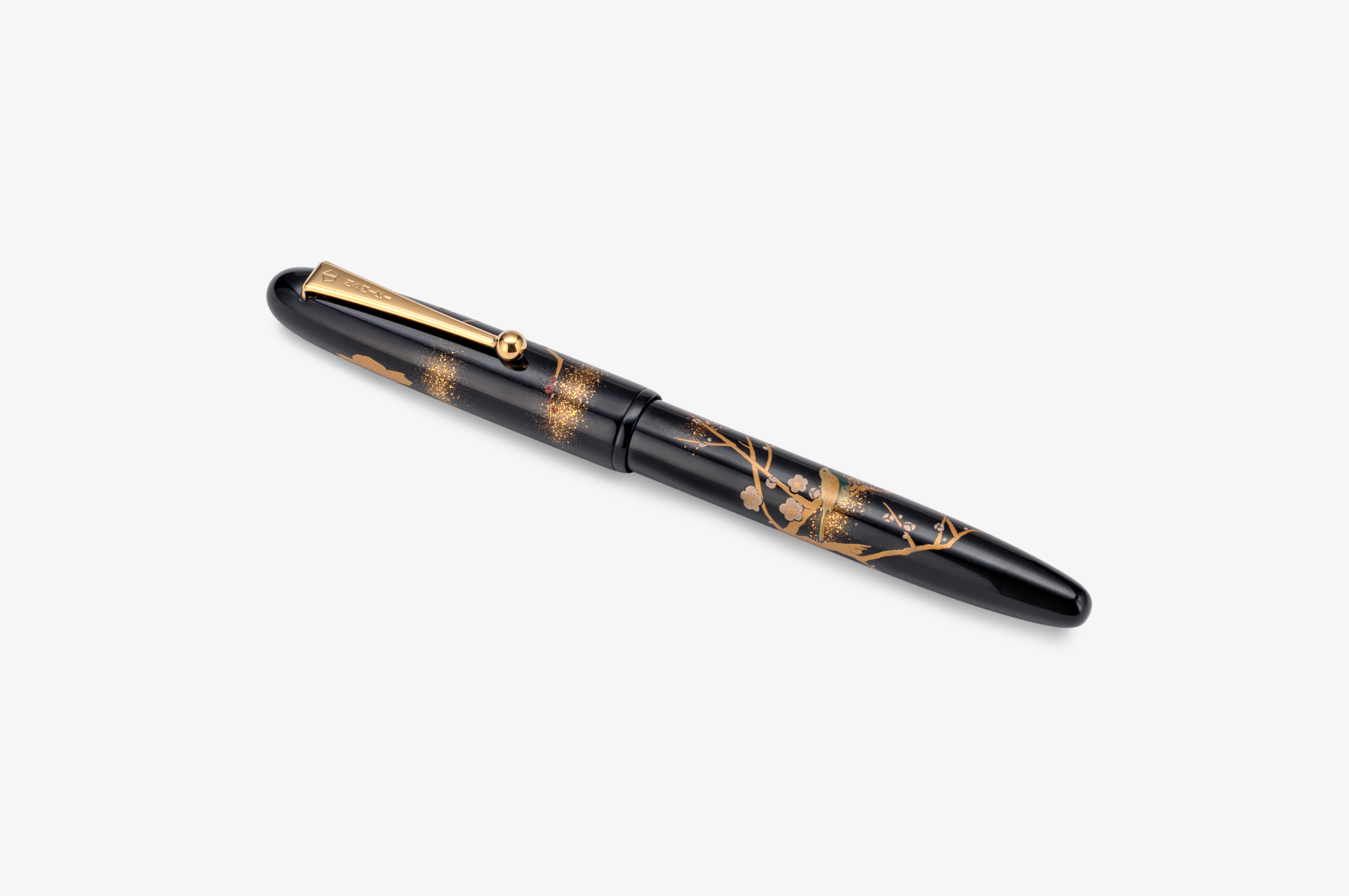 Namiki - Yukari Maki-e Apricot Tree and Warbler