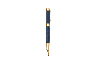 Parker - Duofold | Royal Prestige Blue Chevron - Gold Trim |