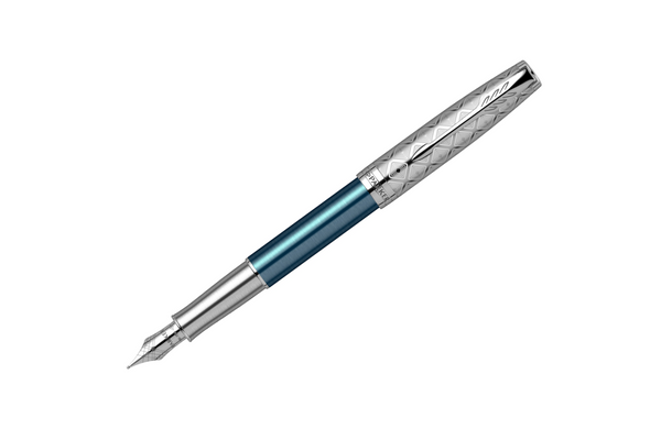 Parker - Sonnet Royal 18k | Metal & Blue - Silver Trim |