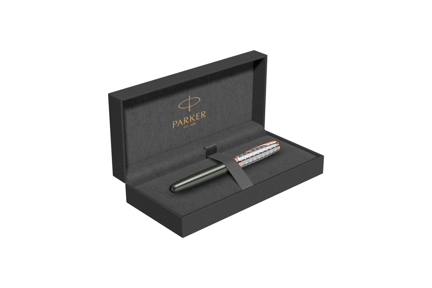 Parker - Sonnet Royal 18k | Metal & Grey - Rose Gold Trim |