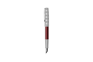 Parker - Sonnet Royal 18k | Metal & Red - Silver Trim |