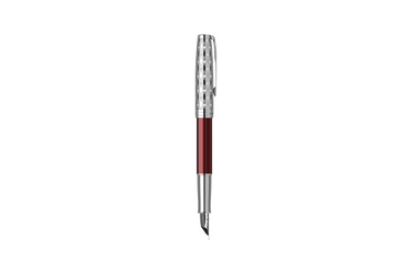 Parker - Sonnet Royal 18k | Metal & Red - Silver Trim |