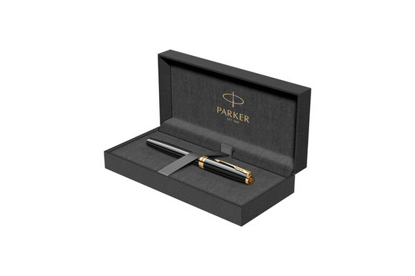 Parker - Sonnet Royal | Black - Gold Trim |