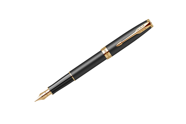 Parker - Sonnet Royal | Matte Black - Gold Trim |