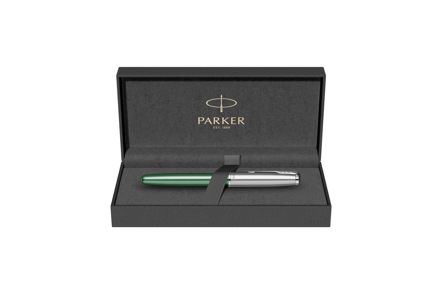 Parker - Sonnet Royal Sandblasted | Green - Silver Trim |