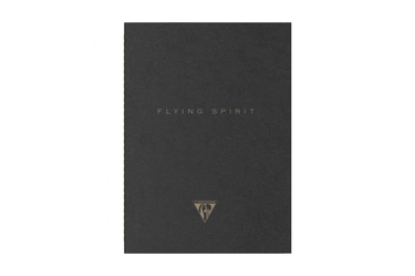 Clairefontaine -  Flying Spirit Ivory Lined Notebook | 96 pages - Black