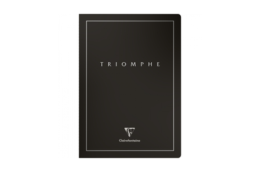 Clairefontaine -  Triomphe A4 Ivory Lined Notebook | 96 pages - Platinum Black