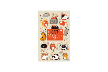 Retro 51 - Classic A5 Notebook Cat Rescue 5 | Dot Grid 144 pages