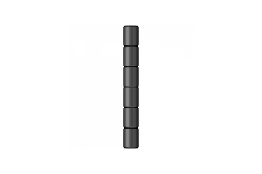 Retro 51 - Black Eraser for Tornado Pencil - 6 pieces