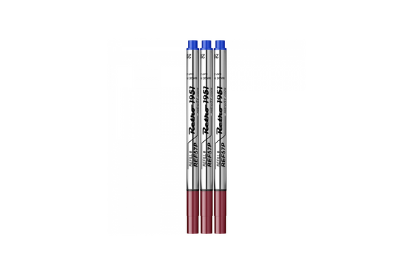 Retro 51 - Capless Blue Rollerball Refill - Medium - 3 pieces