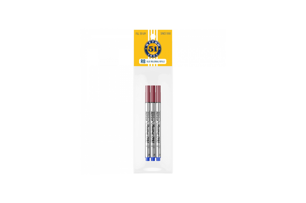 Retro 51 - Capless Blue Rollerball Refill - Medium - 3 pieces
