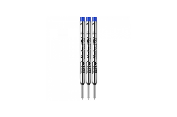 Retro 51 - Capless Blue Rollerball Refill - Medium - 3 pieces