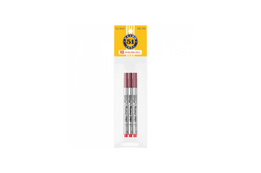 Retro 51 - Capless Red Pen Refill - Medium - 3 pieces
