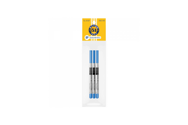 Retro 51 - Easy Flow 9000 Blue Ballpoint Pen Refill - Medium - 3 pieces