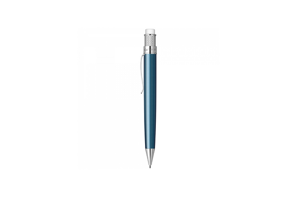 Retro 51 Tornado Mechanical Pencil – Ice Blue, 1.15mm Mine, Mit Radiergummi & Ersatzminen