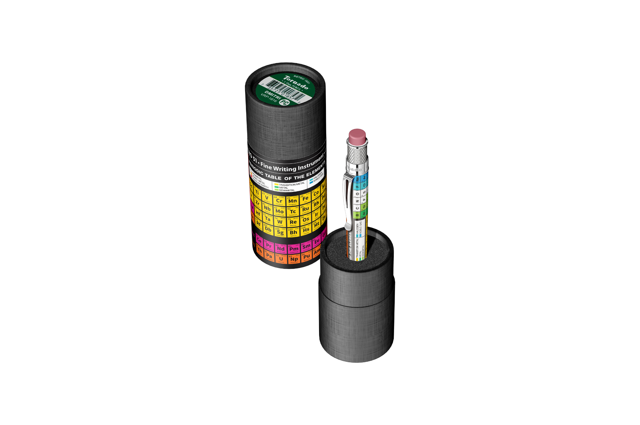 Retro 51 - Tornado Vintage Metalsmith | Pencil - Dmitri Periodic Table CT