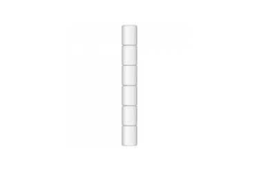Retro 51 - White Eraser for Tornado Pencil - 6 pieces