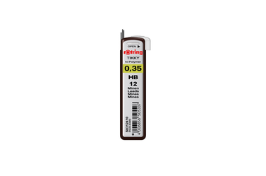 Rotring -  Tikky 0.35 HB Pencil Leads Refill | Pack of 12 |