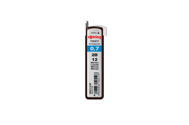 Rotring -  Tikky 0.7 2B Pencil Leads Refill | Pack of 12 |