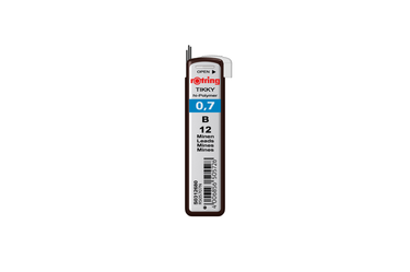 Rotring -  Tikky 0.7 B Pencil Leads Refill | Pack of 12 |