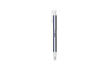 Tombow -  Mono Zero White-Blue-Black | Rectangle Tip Mechanical Eraser with refill (included)